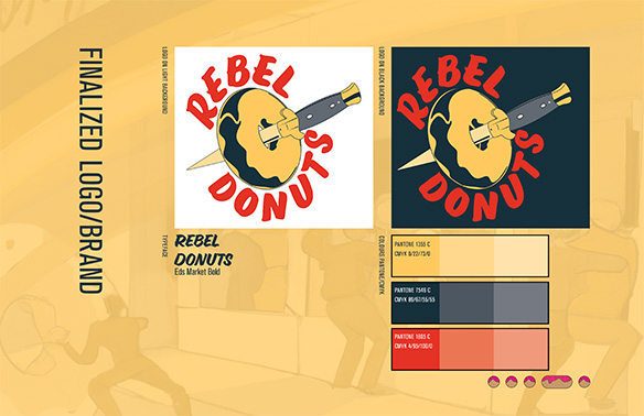 Packaging Concept Art for Donut Packaging